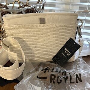 THINK ROYLN Cream Textured Crossbody Bag